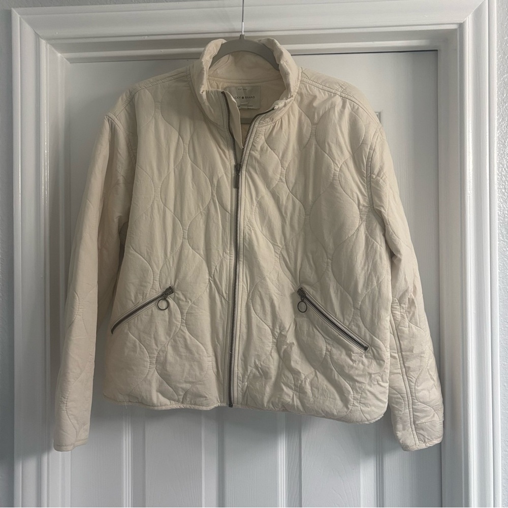 Lucky Brand Carry On quilted jacket L